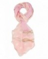 ELEGNA 100% Mulberry Silk Women's Soft Long Printed Scarf Shawl - Dot Pink - CU17AACM5RE