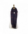 Rad Pixie Cashmere-like Acrylic Pashmina Large Winter Scarf Shawl Wrap - Plaid-purple - C31879ZHDWS