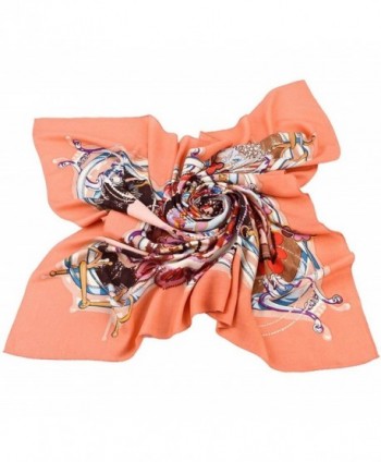 Ultrafine Square Grace Scarves Salmon in Fashion Scarves