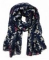 Styleinch Animal Print Women's Fashion Scarves (All Colors Available) - Deer/Navy - CI11S4ONE59