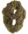 Haddad International Women's Tru Fit Infinity Scarf - Lime Leopard - CU11K794F3J