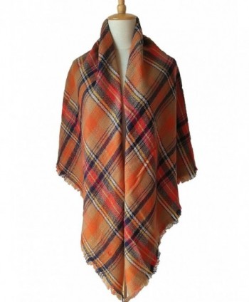 ZOMOY Womens Tartan Blanket Lattice