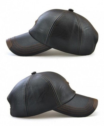 Roffatide Leather Baseball Strapback Autumn in Men's Baseball Caps