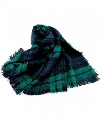 Oct17 Tartan Lattice Blanket Checked in Fashion Scarves
