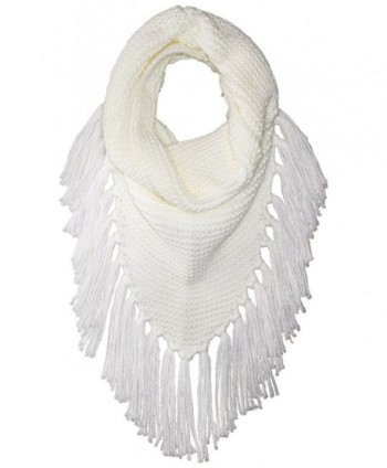 Steve Madden Women's Triangle Snood W Fringe - Ivory - CL183OAY6WC