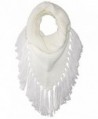 Steve Madden Women's Triangle Snood W Fringe - Ivory - CL183OAY6WC