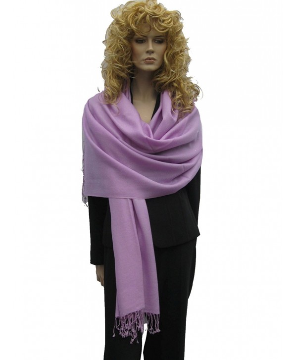 Scarf- shawl- wrap- Pashmina shawl from Cashmere Pashmina Group (Lilac) - C21117UOQBD