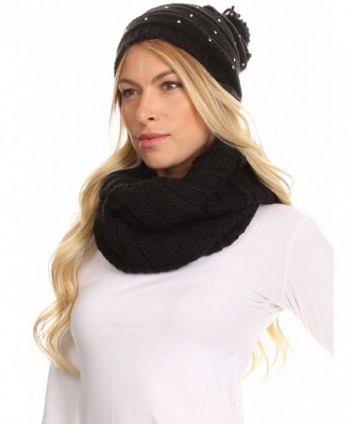 Sakkas 16141 Sayla Rhinestone Beanie in Cold Weather Scarves & Wraps