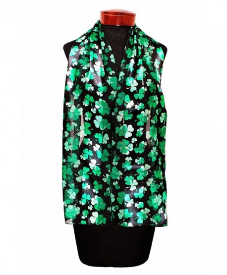 St.patrick's Shamrock Scarf One Size St. Patrick Design w/ Gift Pack By Knitting Factory - Black-os3012 - CR180233TD3