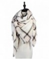 Lamamamas Plaid Blanket Scarf Warm Cozy Tartan Wrap Shawl Winter Scarfs for Women - Grey - CF182AA256L