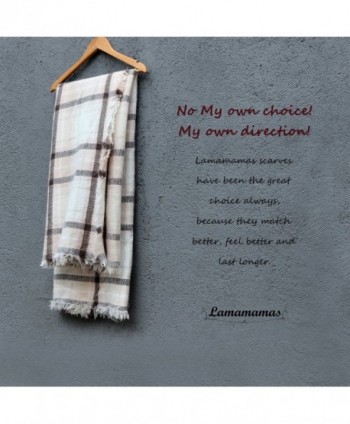 Lamamamas Blanket Tartan Winter Scarfs