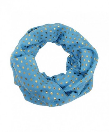 Stamping Polka Pattern Infinity Scarves