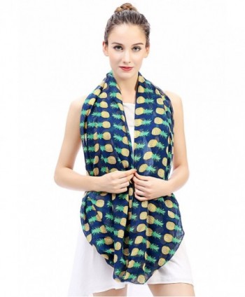 Lina Lily Pineapple Infinity Lightweight in Fashion Scarves