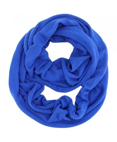 Classic Knit Winter Unisex Infinity Scarf - Blue - C211HRPRSGR