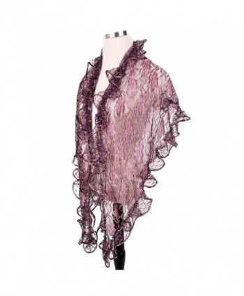 Elegant Sheer Floral Fashion Purple