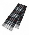 Cashmere Feel Weather Elegant Clara Clark - Black/White Plaid With Red Accent - CK185O763NI