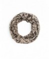 Bohomonde- Arden Infinity Scarf- Elegant Print Soft Jersey Knit - Brown/Ivory - CX129R2AJHV