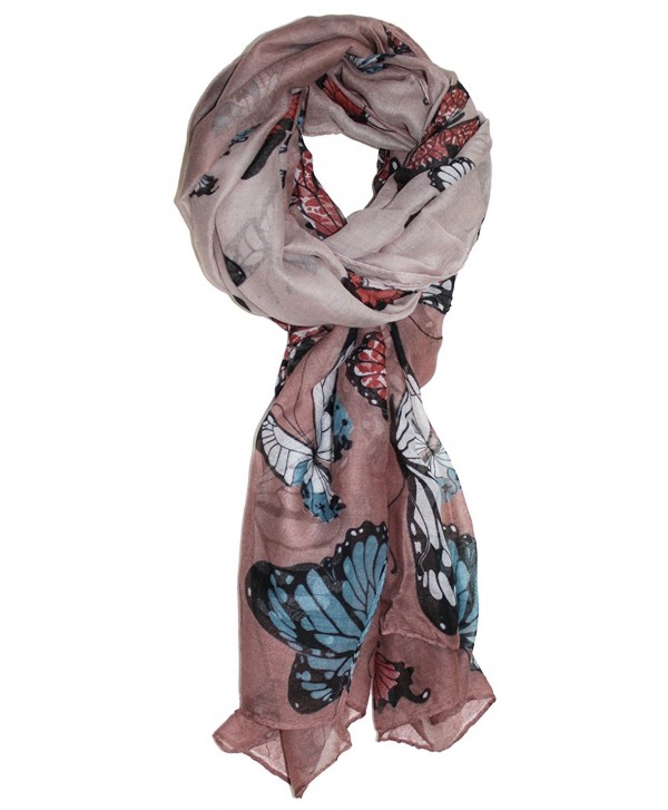 Ted and Jack - Exotic Ombre Butterflies Print Scarf - Beige - CR186N4EW4I