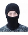 JOYEBUY Warm Knitted Balaclava Beanie Hat Windproof Ski Face Mask Winter Hats - Black - CQ187GQTHLT