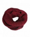 Vilania Women's Knitted Winter Fashion Scarf Circle Loop Scarves Thick Warm - Red - CB12NGD3Z3Z