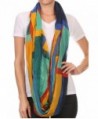 LL Womens Infinity Scarves Lightweight Oversized Sheer Multi Color Many Styles - Multicolor Colorblock - C212EY4GOX1