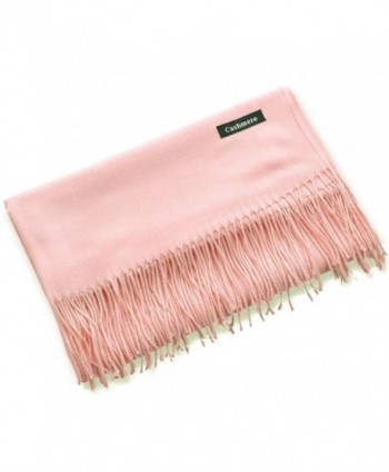 New Imitation Cashmere Thicker Women's Fashion Long Shawl Long Winter Warm Scarf - Light Pink - CJ186UUA324