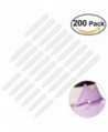 Tinksky 200pcs Plastic White Collar Stays Bones Stiffeners in 3 Sizes - C111ARP300V