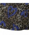 Bucasi Brown Leopard Print Graffiti in Fashion Scarves