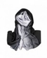 Gradient colour Long Scarf Shawl-Silk Feel Chiffon -size:75"L43"W by EZ Collection - Black - CG12NRRGRO0