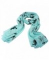 New Fashion Large Shawl Animal Horse Print Scarf Wrap Stole Voile Gift - Blue - C211LCQ5RN3