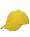 E-forest hair Cotton Baseball Cap Adjustable Plain Cap. Polo Style Low Profile (Unconstructed Hat) - Yellow - CJ182I3Y2Y5