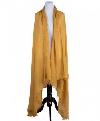 Portola Crinkled Blend Oversize Mustard in Fashion Scarves