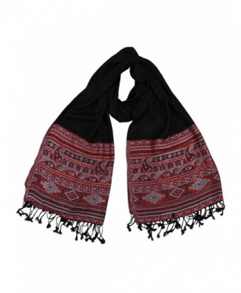 Black Pashmina Scarf Lovarzi Womens in Wraps & Pashminas