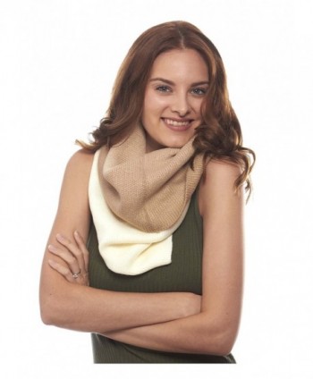 Ombre Extra Long Infinity Winter Scarf - Beige-ivory - C912NBWYQH1