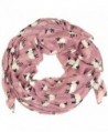 Sheep Print Design Scarves for Women Lightweight Large Size Scarf (Dusty rose) - CT11NT69FRN