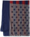 Womens American Flag Oblong Scarf