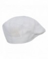 White Knitted Gatsby Ascot Newsboy in Men's Newsboy Caps