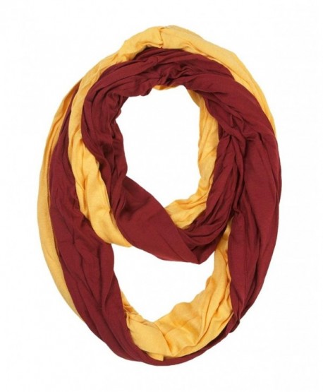 Women's Game Day Infinity Scarf - Maroon & Gold - CZ11UVL2CCT