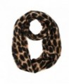 Women's Leopard Print Infinity Scarf - Warm Lightweight Acrylic Cheetah Loop Circle Scarves for Ladies and Girls - CF18629MS4Q