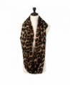 Womens Leopard Print Infinity Scarf