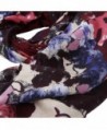 Elegant Vintage Floral Design Burgundy in Fashion Scarves