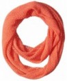 Steve Madden Women's Solid Mini-Fishnet Infinity Scarf - Coral - CI124PSURYX