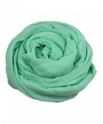 Soft Cotton and Linen Super Large Shawl Scarf Fashion Pashminas/Wrap 180*120cm - Light Blue - C311QWZDKQ5