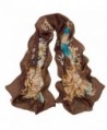 Reversible Voile Shawl 63&lsquo'20&lsquo' Women Scarf for Clothes Decorating - Coffee2 - CC12O0NHC0H