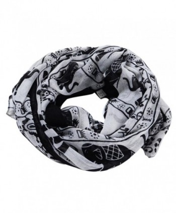 Deamyth Women Elephant Printing Scarves