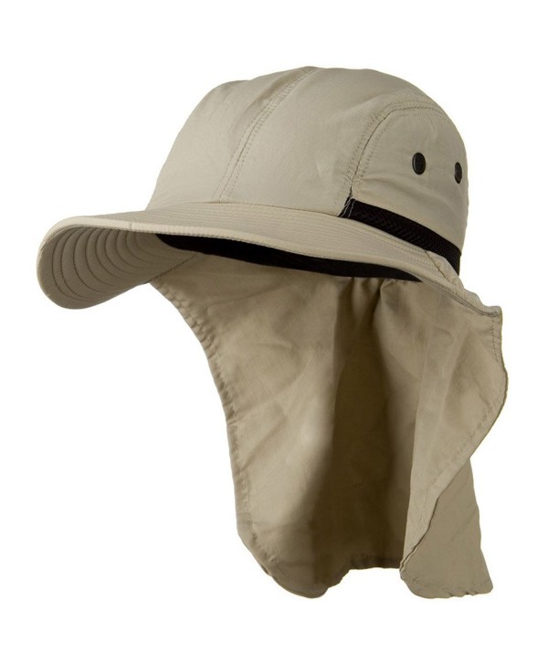 Mesh Sun Protection Flap Hat - Sand W14S42F - CH110A3WA91