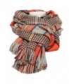 EF Women's Plaid Large Beach Wraps Sheer Grid Shawl Warm Lattice Scarf - Plaid 8 - CG127ZFUQ85