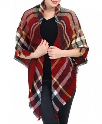 Blanket Scarf Christmas Plaid Shawl