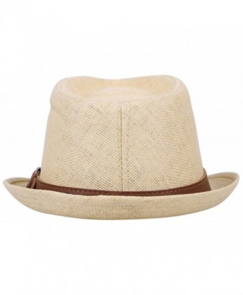 Harcadian Panama Trilby Fedora Natural in Men's Sun Hats