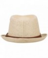 Harcadian Panama Trilby Fedora Natural in Men's Sun Hats